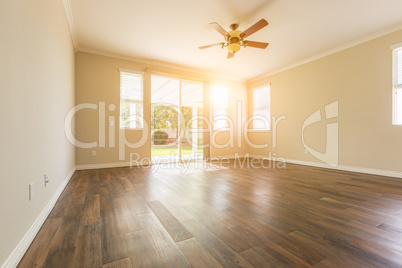 Empty Room of New House With Hard Wood Floors