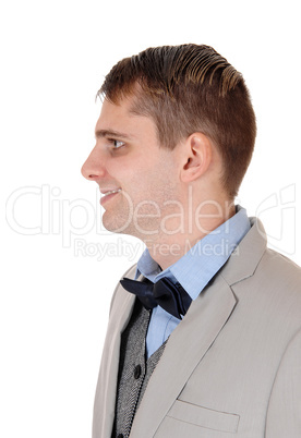 Portrait on young business man with a bowtie