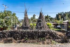 Village between Gheralta and Lalibela in Tigray, Northern Ethiopia, Africa