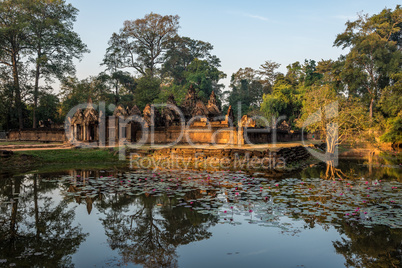 Banteay Srei is a Hindu temple dedicated to Shiva in Angkor, Cambodia