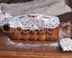 traditional European Stollen cake