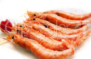 grilled prawns