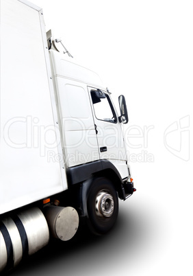 truck isolated over white