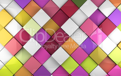 Colorful cubes background