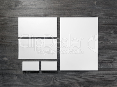 Blank corporate stationery