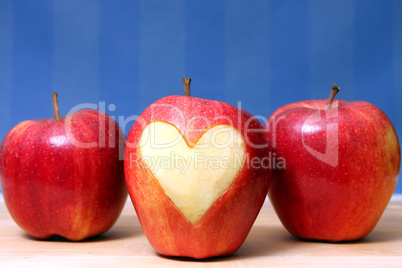 Apfel mit Herz