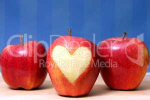 Apfel mit Herz