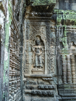 The ancient temple of Ta Prohm , Angkor , Cambodia