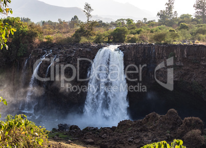 Landscape view near Blue Nile falls, Tis-Isat Falls in Amara region of Ethiopia