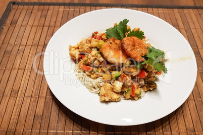 Rice with shrimp