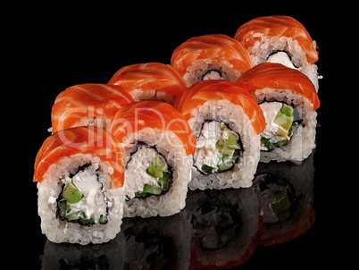 Several sushi rolls Philadelphia