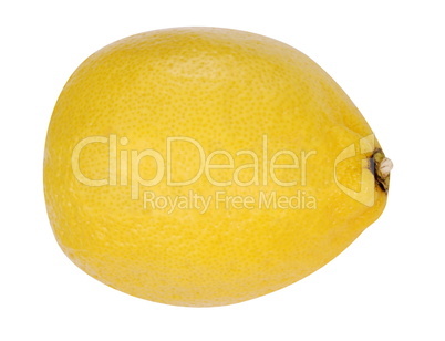 yellow raw lemon isolated