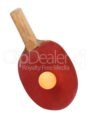 table tennis bat isolated