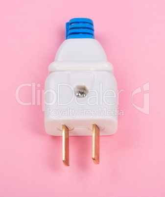 American Outlet Plug on pink background