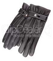 two Leather Gloves Isolated