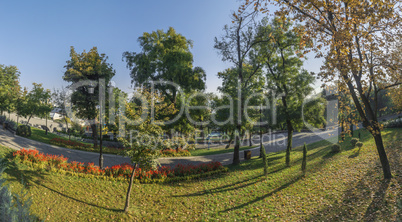 Istambul Park in Odessa, Ukraine at fall