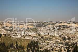 Panorama the old city Jerusalem