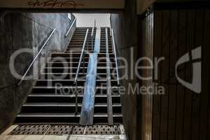 Pedestrian tunnel in Riga city.