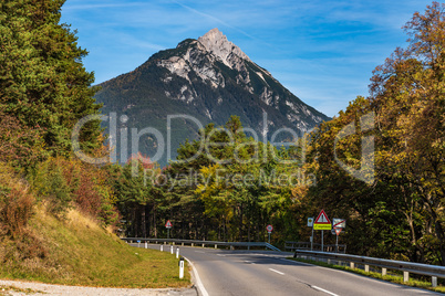 The Imsterberg mountain near the town of Imst in Tirol, Austria, Europe