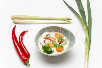 Tom Kha Gai Suppe aus Thailand