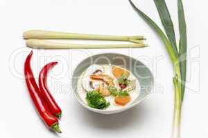 Tom Kha Gai Suppe aus Thailand