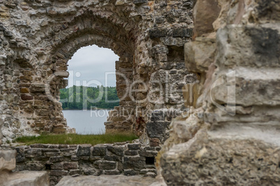 The ruins of the medieval castle of Koknese