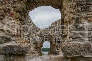 The ruins of the medieval castle of Koknese