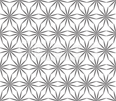 Abstact floral seamless pattern. Star shape texture. Oriental or