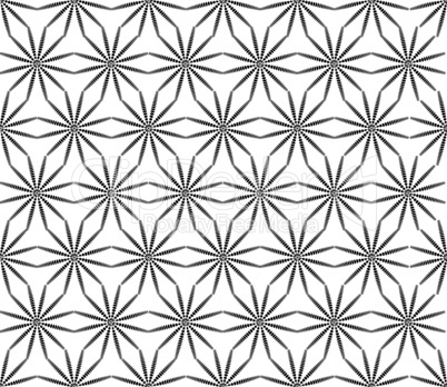 Abstact floral seamless pattern. Star shape texture. Oriental ornament in ethnic style