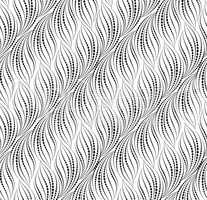 Wavy dotted line seamless pattern. Ornamental wavy texture.