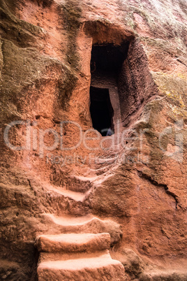 Bete Amanuel, monolitic church in Lalibela, Ethiopia