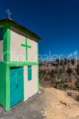 The rocky church of Wukro Cherkos in Ethiopia