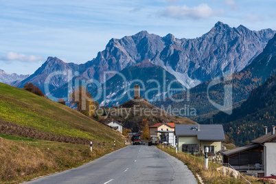The village of Ardez, Graubunden in Switzerland