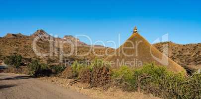 landscape in the highlands of Lalibela, Ethiopia