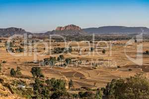 Landscape in Gheralta in Tigray, Northern Ethiopia.