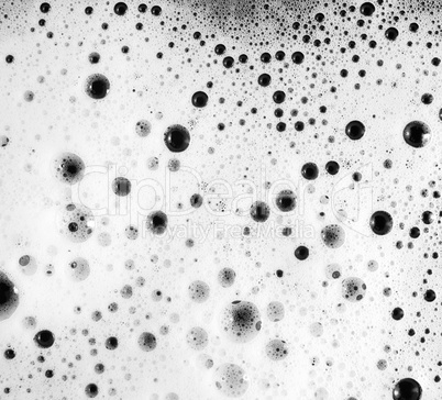 Foam with bubbles