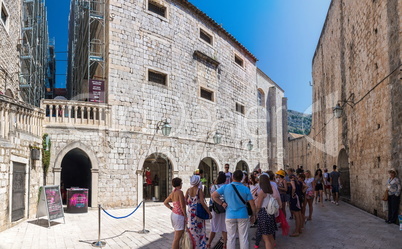 Streets of Dubrovnik Old Town in Croatia