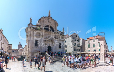 Streets of Dubrovnik Old Town in Croatia