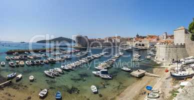 The Old Port in Dubrovnik,  Croatia