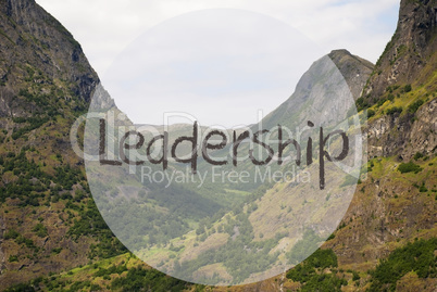 Valley And Mountain, Norway, English Text Leadership