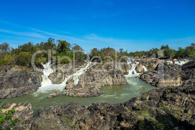 Somphamit Waterfalls or Liphi Waterfalls at Don Khone island in Laos