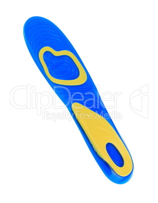 gel insole isolated on white