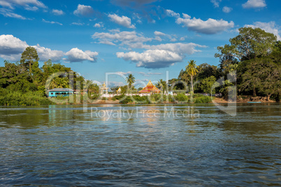 4000 Islands zone in Nakasong over the Mekong river in Laos