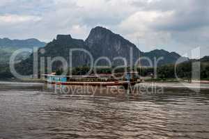 Boat trip on the Mekong River Luang Prabang ,Laos