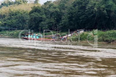 Boat trip on the Mekong River Luang Prabang ,Laos