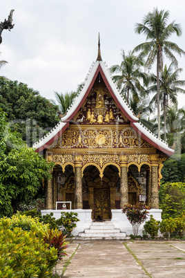 view of wat Phaphay in Luang Prabang, Laos.