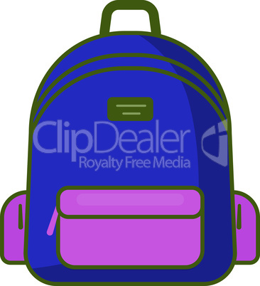 Backpack icon - vector school symbol - travel icon