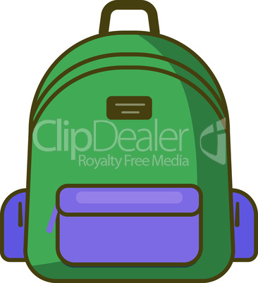 Backpack icon - vector school symbol - travel icon