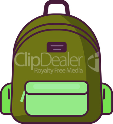 Backpack icon - vector school symbol - travel icon