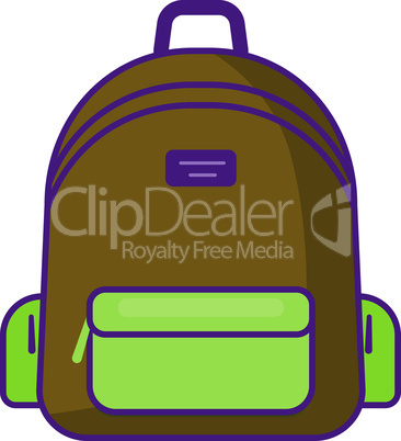 Backpack icon - vector school symbol - travel icon